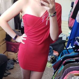Red homecoming dress